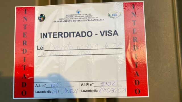 Estabelecimento é interditado por descumprir Lei Seca em Catalão