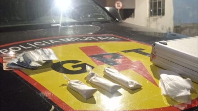 GPT apreende drogas e prende suspeito por crime de tráfico em Catalão