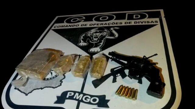 Polícia realiza prisão de dois traficantes, aprende drogas, arma de fogo e munições em Ipameri