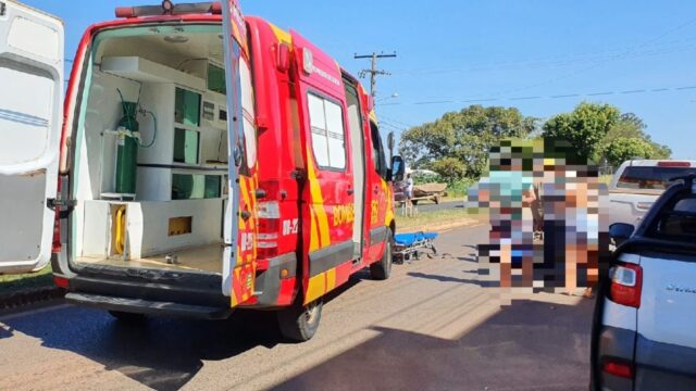 Motorista foge após se envolver em acidente com moto no Bairro Ipanema