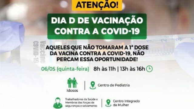 Amanhã é dia D de vacinação contra a covid-19 em Catalão