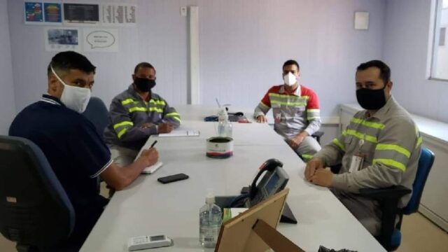 Dirigentes do Sindicato Metabase acompanham entrevistas de segurança na empresa Cmoc