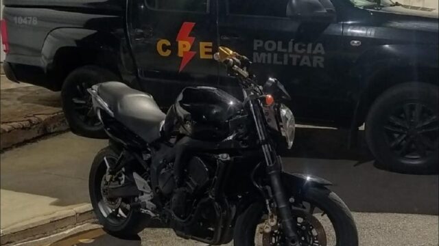 CPE recupera moto com restrição de furto/roubo em Catalão