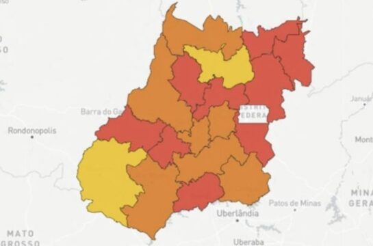 Mais de 100 municípios goianos saem do nível de ''calamidade'' na pandemia