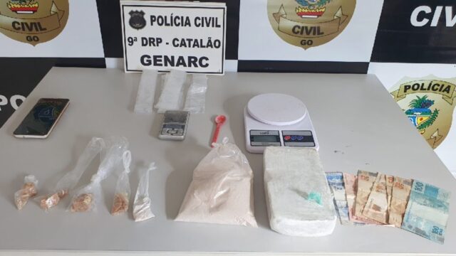 Operação conjunta da Polícia Civil/GENARC e 18°BPM prende casal de traficantes no Bairro Ipanema, em Catalão
