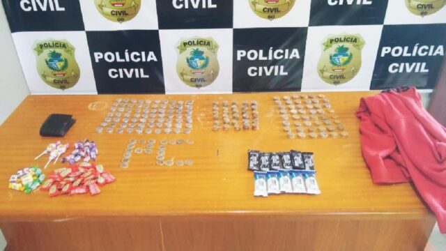 Polícia Civil prende em flagrante homem de 34 anos suspeito de furto a estabelecimento comercial, em Goiandira