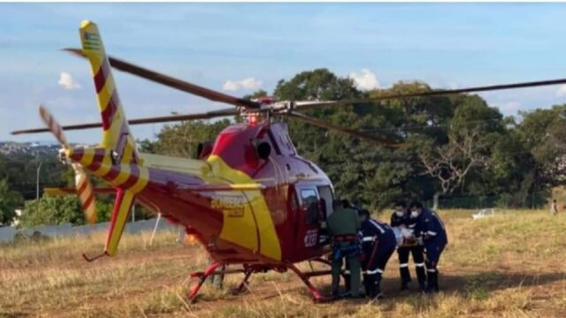 Menino tem 30% do corpo queimado em churrasqueira, em Goiânia