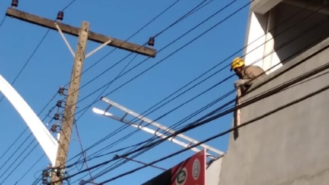 Pintor sofre queimaduras após descarga elétrica em Catalão