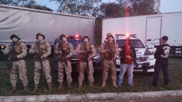 PCGO/DECAR e PMGO/COD/BPM RURAL, em ação conjunta prendem 04 (quatro) pessoas envolvidas em roubos de cargas de defensivos