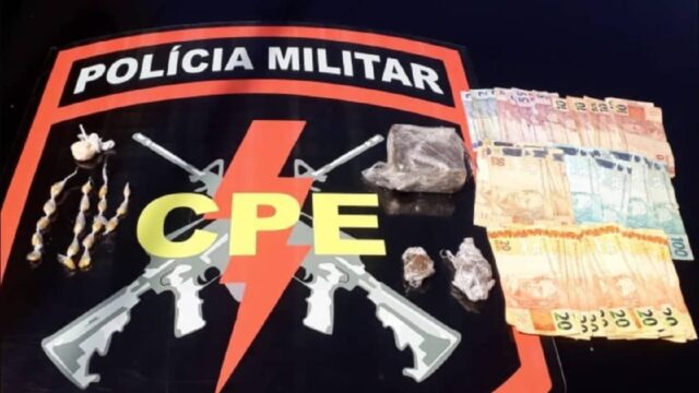 CPE realiza apreensão de drogas e prende dois suspeitos por crime de tráfico em Ouvidor