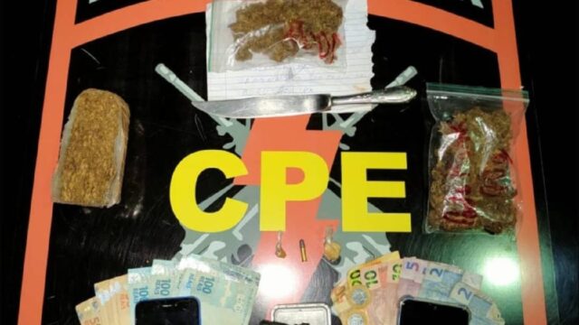 Dois suspeitos são presos por crime de tráfico de drogas em Pires do Rio