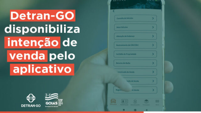 Detran-GO disponibiliza intenção de venda pelo aplicativo