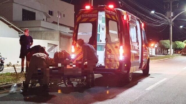 Motociclista fica ferido após sofrer queda em Catalão