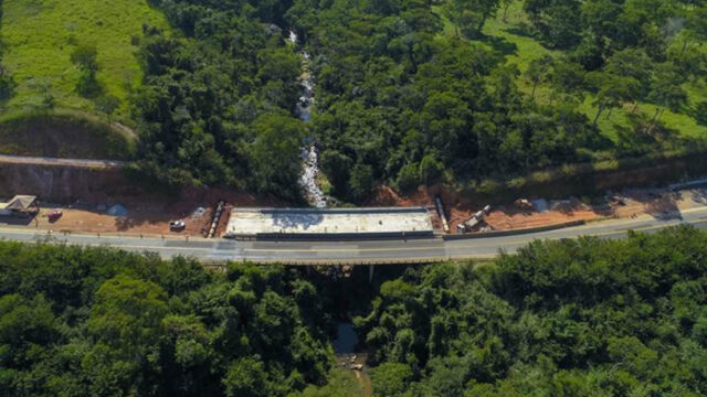 Eco050 avança para fase final de construção de ponte sobre o Córrego Marimbondo