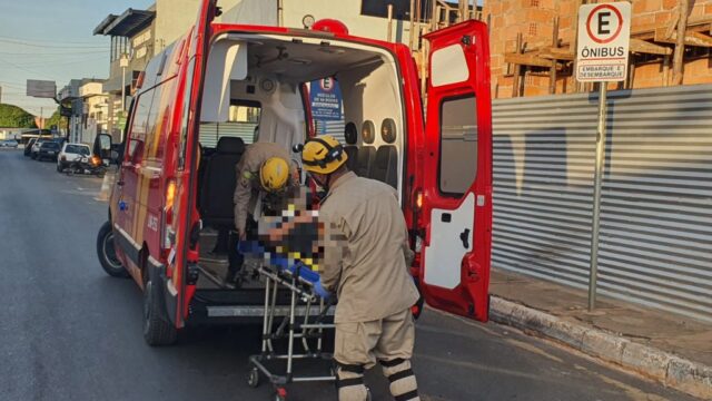 Motociclista fica ferido após colisão com veículo em Catalão