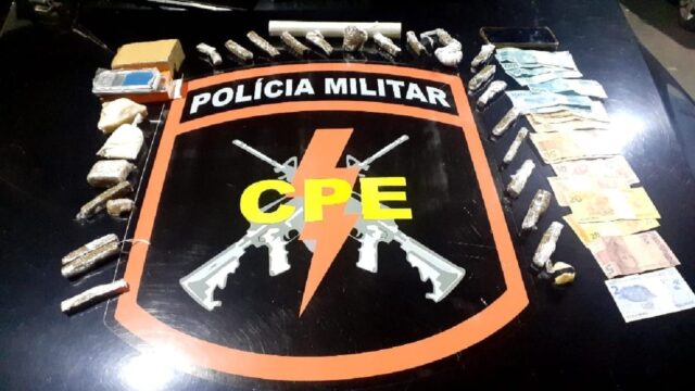 Em Cumari, CPE realiza prisão de suspeito por tráfico de drogas