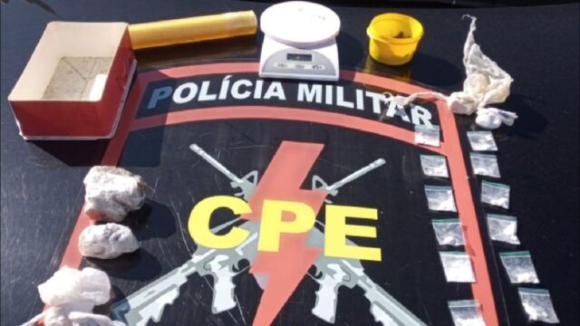 CPE realiza prisão de suspeito e apreensão de drogas em Orizona