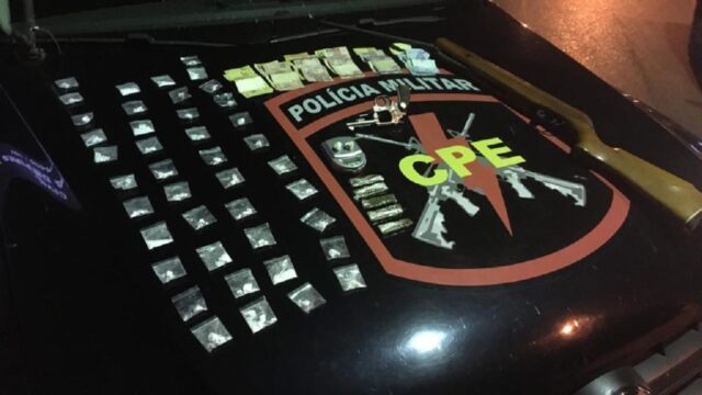 Suspeitos de tráfico é presos com cocaína e armas de fogo em Orizona
