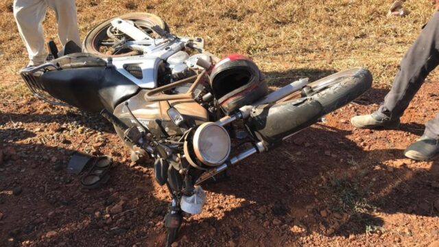 Motociclista fica ferido após sofrer queda em Catalão