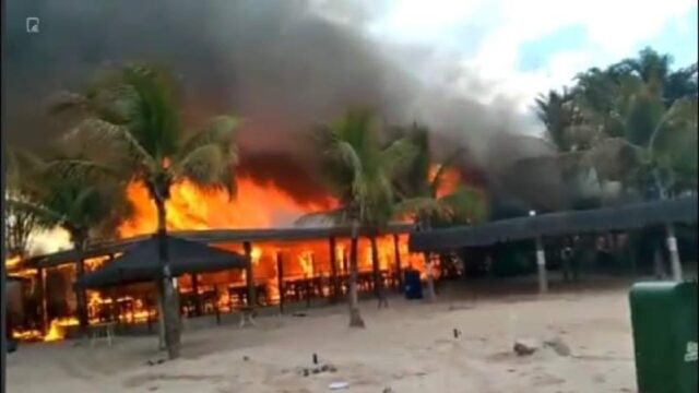 Incêndio atinge dependências do Rio Quente Resorts