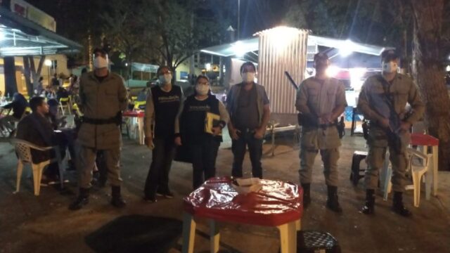 Pandemia: Policia Militar e Vigilância Sanitária fiscalizam estabelecimentos comerciais e feira em Ipameri