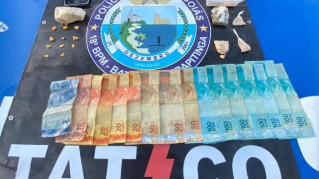 Após denúncia anônima, homem é preso por tráfico de drogas em Goiandira