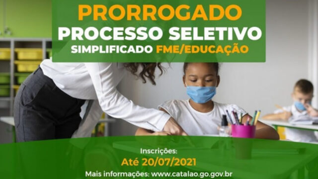 Catalão: Prorrogado período de inscrições para Processo Seletivo da Educação, são 350 vagas com salários de até R$ 3.342,12