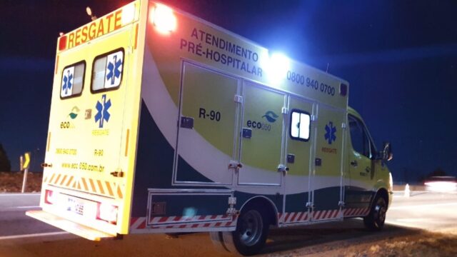 Motociclista embriagado e sem habilitação fica gravemente ferido em acidente na BR-050, em Catalão