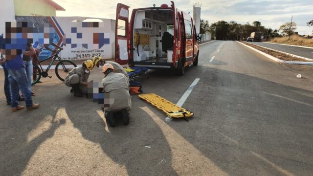 Colisão entre carro e moto deixa motociclista com vários ferimentos em Catalão