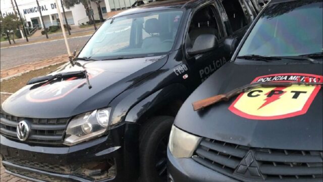 Suspeitos de furtar armas de fogo em fazenda são presos em Pires do Rio