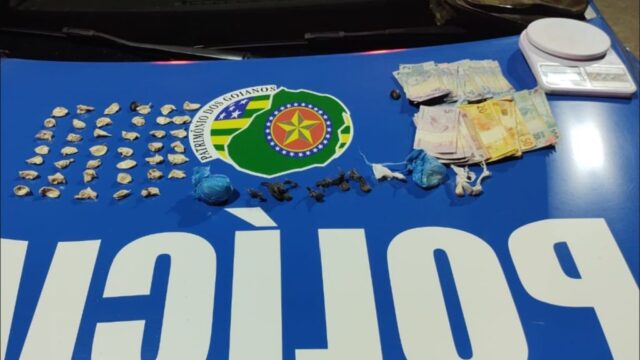 Polícia Militar realiza apreensão de um menor infrator com grande quantidade de drogas no bairro Castelo Branco, em Catalão