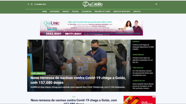 Portal Zap Catalão é o 7º site jornalístico mais acessado de Goiás no 1º semestre, segundo a Similar Web Pro