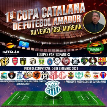 1ª Copa Catalana de Futebol Amador leva o nome de Nilvercy José Moreira