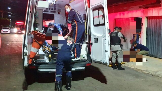 Três homens são esfaqueados e PM prende suspeito em flagrante, em Catalão