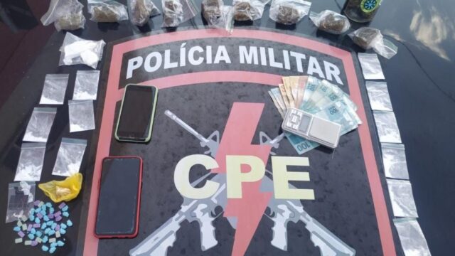 CPE realiza prisão de casal suspeitos por tráfico de drogas, em Catalão