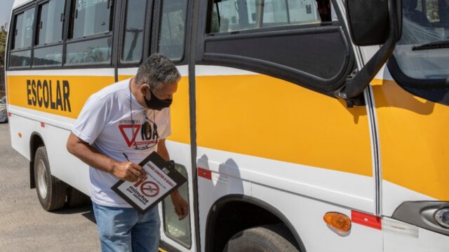 Detran-GO realiza vistoria do transporte escolar em Catalão