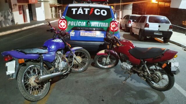 Equipe Tático Móvel recupera duas motocicletas furtadas e prende suspeito, em Catalão