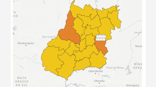 Pela primeira vez, Goiás não tem regiões em calamidade em mapa de risco da covid-19