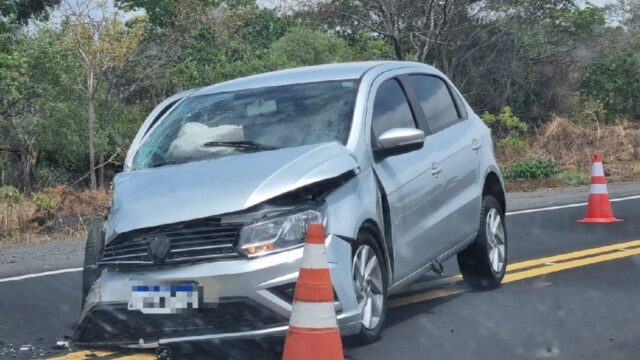 Grave acidente é registrado na GO-213, entre Caldas Novas e Morrinhos