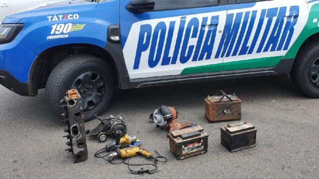 PM recupera produtos furtados em oficina e prende suspeito em Catalão