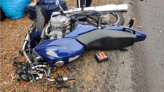 Acidente envolvendo duas motos e um carro deixa um morto na GO-139 em São Miguel do Passa Quatro