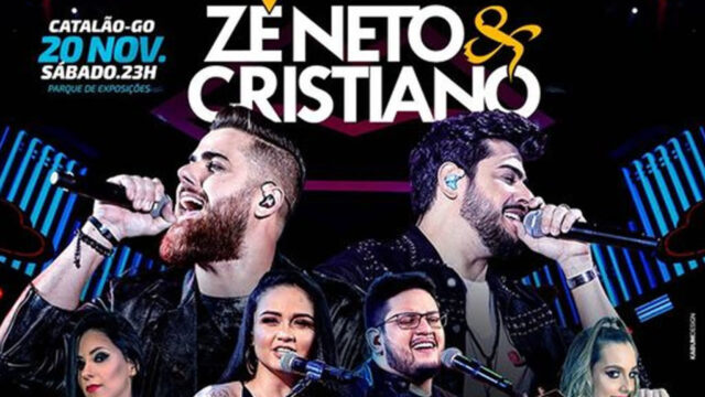 Em Catalão, Trem Bala Promoções confirma para novembro shows das duplas Zé Neto & Cristiano e Luiza & Maurílio