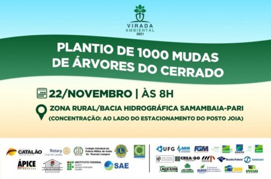 Projeto Virada Ambiental será lançado nesta segunda em Catalão