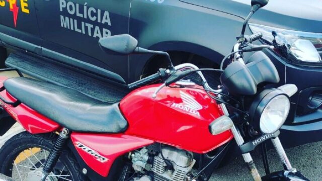 CPE apreende moto com sinais identificadores adulterados em Catalão
