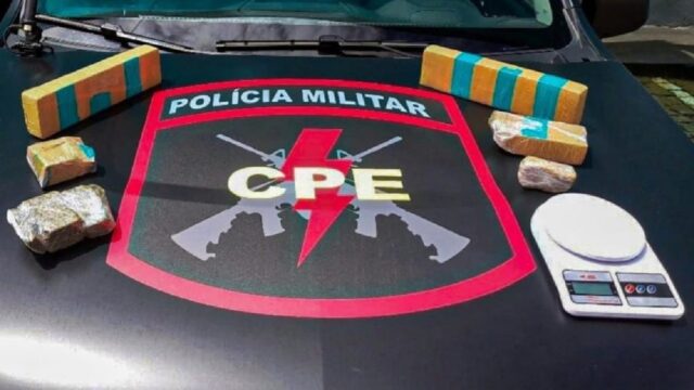 CPE realiza prisão de suspeito de tráfico em Piracanjuba