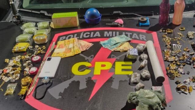 CPE prende três suspeitos e recupera joias furtadas avaliadas em mais de R$ 30 mil, em Catalão