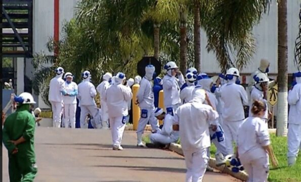 Fabrica da BRF em Rio Verde tem vazamento de amônia e funcionários passam mal