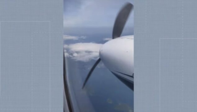 Avião bimotor com três pessoas cai no mar próximo à Ubatuba (SP)