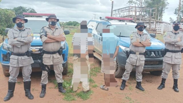 PM recupera gado furtado e prende dois suspeitos em Catalão
