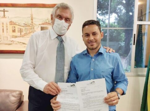 Prefeito Hugo Deleon se encontra com Ronaldo Caiado para a conquista de benefícios para Três Ranchos